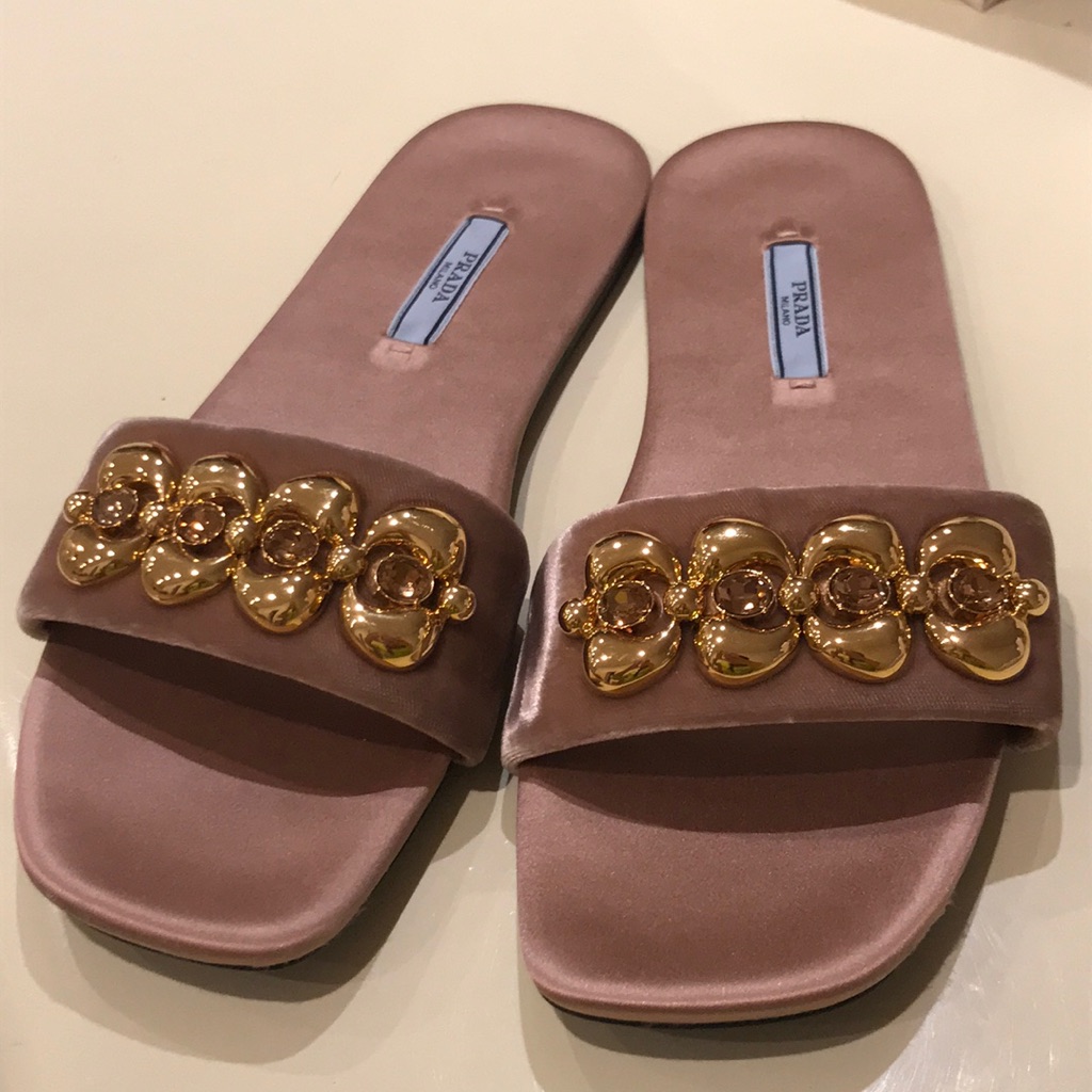 Prada Brand New Slide Sandals Size 39.5 (9.5us)